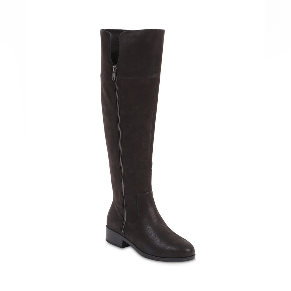 MIA Black Carsyn Knee High Boot Faux Leather Women’s Size 5 Wide Width 5W